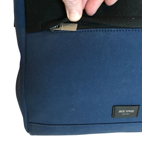 Jack Spade/Kate Spade Blue Backpack Zip Close - Picture 7 of 11